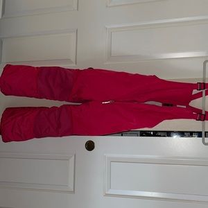 Girls hot pink ski pants sz10